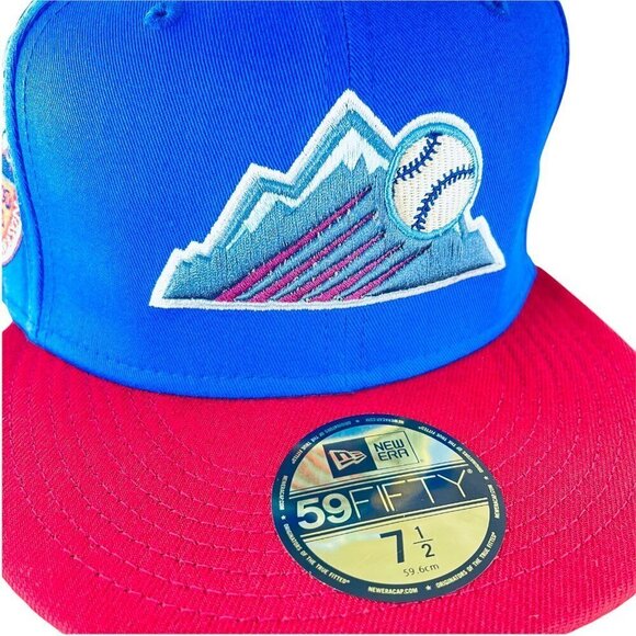 MyFitteds Colorado Rockies - Wings of Fire New Era Fitted Cap 7 1/2 NOT Hat Club - Picture 3 of 7